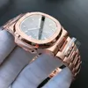 TOP AAA 40 mm deisgner zegarek złota obudowa czarna twarz 316L Automatyczny ruch zegarek datę Sapphire Szklanki LUMINOUS Luksusowe męskie męskie męskie