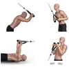 7 SZTUK Training Pull Down Lina Liny Uchwyty klipy Carabiner Set 27 In Triceps Push Down Liny z torbą na siłownię