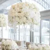 Vazen 50 cm lang) groothandel zijde bloem kussen bal bruiloft middelpunt decoratieve bloemen staan ​​AB0595