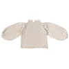 automne et hiver filles dentelle pull en tricot creux creux enfants top tissu 211201