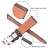 Watch Bands Genuine Leather Watchband 18 20 22 24mm Women Men Vintage Cowhide Band Strap Belt Accessories Deployment Clasp295H