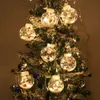 Xmas Decor DIY DIY Bola de Natal Santa Cortina Light String Tree Ation Home Party Ano Presentes Navidad 211105