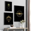 gold canvas painting