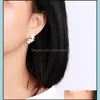 Stud Earrings Jewelry 925 Sterling Sier Exquisite Antique Flower Female Chinese Niche Design Cold Style Temperament Trendy Drop Delivery 202