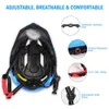 Lixada enfants vtt casque détachable Protection complète ultraléger casque de vélo pour vélo scooter rouleau cyclisme casque de sécurité P0824261q