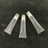 8 10 15 ml leere Lippenglanzrohre, klare Lippenglanzrohr, Mini-Kunststoff-weiche Rohre, Lipgloss-Container leerer Squeeze-Kosmetikrohre mit Schraubdeckeln