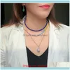 Necklaces & Pendants Jewelrybohemia String Beaded Choker Collar Colorful Beads Charm Short Necklace Womens Neck Chain Chokers Beach Party Je