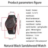Top Gift Wood Watches Retro Men's Unique 100% Natur Trä Bambu Handgjorda Armbandsur Kläder Kläder Lovers Armbandsur Läderrem
