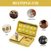 Mini báscula pequeña de gramos 200g/0,01g, báscula STEAMPUNK de oro de 24 quilates, báscula digital de bolsillo con LCD, tara para joyería, hierbas, medicamentos 210927