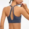 Sports Bra Women039s Camis Tank Tops Yoga Outfits Naked Feeling Shockproof Gathered Cross Beautiful Back Noundwear Fitness Suit2813006