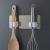 Adhesive Multi-Purpose Hooks Wall Mounted Mop Organizer Holder RackBrush Broom Hanger Hook Kitchen bathroom Hooks HY0378
