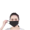 Masque de la bouche de coton anti-poussière Masque Unisexe Homme Femme Cyclisme Porter des masques en coton de mode noir Bonne qualité