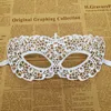 Halloween dansmask Kvinnors europeiska och amerikanska stilparti masker Queen White Shaped Lace Mask Tillbehör PROPS ZC385