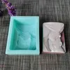 PRZY Mother and Son Soap Mold Silicone Baby Mould Cake Decorations Handmade Soap Making Resin Clay Cake Tools TS0076 Radom 235g 210721