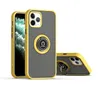 Kickstand Telefone transparente casos para iPhone 13 12 11 Pro Max XR Capa de suporte magnético Samsung S21 Ultra A52 A72 A21 A12 A32 5G