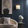 Wall Lamps Post Modern E14 Crystal Glass Bar Living Room Bedroom Luxury Sconce Lights El Corridor American Deco Fixtures