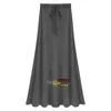 Damen-Röcke mit elastischer Taille, A-Linie, Hüfte, schmal, lang, locker, mit Schlitz, große Größe, gestrickt, S-6XL