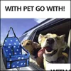 Ers Supplies Home Gardenpet Dog Car Carrier Seat Cesta impermeable Hamaca plegable Portadores de mascotas Bolsa para gatos pequeños Perros Seguridad Viajar M