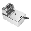 2500W 63QT6L Stal nierdzewna elektryczna Electric Deep Fryer Home Commercial Restaurant 2106267107721