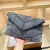 2021 Designer Bag Lady Große Umhängetaschen Loulou Puffer gewaschener Denim Hochwertige Totes Handtasche zwei Farben 30 * 19 cm