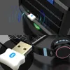 Sürücü Ücretsiz USB Bluetooth 5.0 Adaptörü Ses Alıcı Verici Dongle PS4 Masaüstü Mouse AUX Hoparlör Için