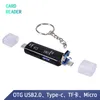 SD Card Reader USB 3.0 Card Reader Micro TF SD Reader Smart Memory Card Adapter Type C Cardreader USB 2.0 Micro OTG for Laptop