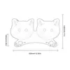 Bols de chat mangeurs inclinés aliments surélevés bol animal de compagnie double 15 ° plastique incliné avec base en caoutchouc non galet5913413