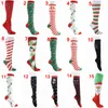 Chaussettes de compression pour femmes et hommes, chaussettes hautes 20-30 mmHg pour infirmières, voyage, grossesse, Noël (L/XL)