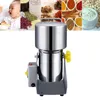 Herb Grain Spice Cereal Mill Grinder Mour Powder Machine Hem Elektrisk Slipmaskin Höghastighets matprocessor 800g