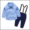 Clothing Sets Baby Boy Spring Autumn Clothes Set Gentleman Kids Boys Suit Wedding Party Birthday Outfits