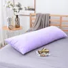 Funda de almohada Cama Dormir Cuerpo largo Funda de cierre de sobre de terciopelo súper suave con cremallera oculta 50x152cm