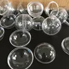 Party Decoration 95PCS Chocolate Storage Balls DIY Open Plastic Clear Fillable Bauble Ornament Gift Present Candy Box Case Bouquet Decor