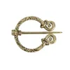 Broches Broches Vintage Alliage Bijoux Métal Émail Broche Ronde Penannular Épaule Châle Écharpe Fermoir Cape Pin Bijoux Viking BadgePins Kir