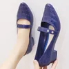 sandálias de calcanhar azul marinho