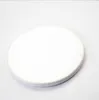 100pcs 9cm Sublimation Blank Ceramic Coaster Cup Mat Pad White Heat Transfer Printing Custom Thermal