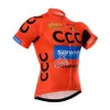 CCC فريق الرجال الدراجات قصيرة الأكمام جيرسي سباق الطريق القمصان دراجة قمم الصيف تنفس في الهواء الطلق الرياضة maillot S21042683