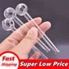 High quality smoking pipes 4 Inch (10cm) Clear Pyrex Glass Oil Burner pipes Great tubes banger Nail