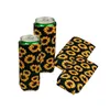 2021 Slim Can Beer Izolator Neoprenowy Cooler Collapible Coolie Dla 17 * 8.5 cm Cans Butelka piwa Koozie Holder Leopard Can Sleeve