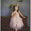 Détail Fille Robe D'été Fleurs Plume Princesse Pour La Fête De Mariage Enfants Vêtements 2-8T E2501 210610