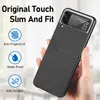 PU in pelle Natural Ultra Slim Cases Hard Hard Anti-Scratch Protettivo completo del corpo per Samsung Z Flip 3 5G Case Schermo pieghevole Borse per cellulari