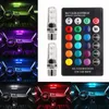 車の雰囲気の光12V T10 W5W RGB 5050の電球の電球の電球は自動スタイリングライト