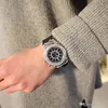 Lichtgevend diamanten horloge VS modetrend mannen vrouw horloges minnaar kleur LED licht jelly Siliconen Genève Transparante student polswa242V