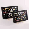 Badge Storage Box Transparent Dust-proof Medal Jewelry Box Large Capacity Brooch Wall Display Frame Pin Gift Box Collection 211110