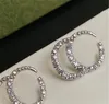 Designers Stud Womens Diamond Earrings Classic Letter Ear Men Earring Silver Jewelry Accessories High Quality Fashion Ear Rings