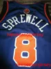 Сшитый Latrell Sprewell 1999 Jersey Emelcodery Jersey Size XS-6XL Custom Любые названия баскетбольные майки