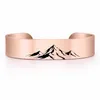 Hill Stainless Steel Brushed Cuff 15mm Width Bangle 4 Colors Bracelet Jewelry Gifts Adjustable Size for Man and Women Q0717