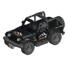 Zwart Groene Jeep Model Kit Wrangler Crv City Recreatie Voertuig Off Road Militaire Vrachtwagen Bouwstenen Bricks Toy For Boy