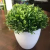 装飾的な花の花輪1PC人工植物盆栽小さな木のポット偽の鉢植えの装飾用エルガーデン装飾315L