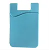 15 Colors Phone Card Holder Silicone Adhesive Stickon ID Credit Cards Wallet Case Pouch Sleeve Pocket Compatible with Smartphones6537552