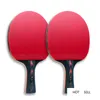 Huieson 2pcs Carbon Table Tennis Racket Set 5 6Star New Movgradued Ping Pong Bat Bat Wenge Wool Fiber Blade с Cover207V